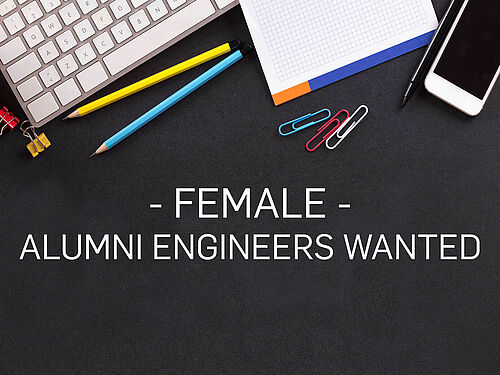  Female Alumni Engineers wanted flyer