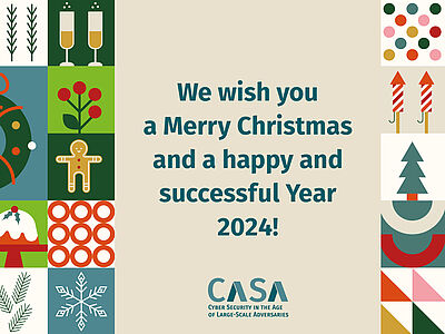 We wish you a Merry Christmas and successful Year 2024 Postkarte