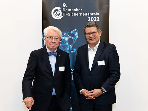 Horst Görtz und Christian Bohne von der Horst Görtz Stiftung. Copyright: HGI, Schwettmann